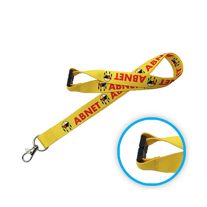 full color print lanyards + safety break away