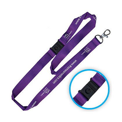 Nylon lanyards + safety break away
