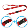 Nylon lanyards + safety break away and Plastic Buckle