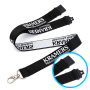 Custom Woven Lanyards + safety breakaway