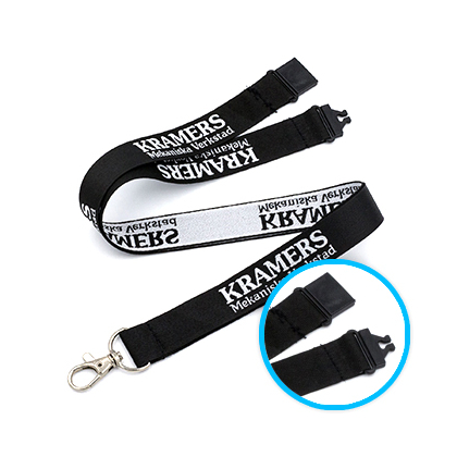 Custom Woven Lanyards + safety breakaway
