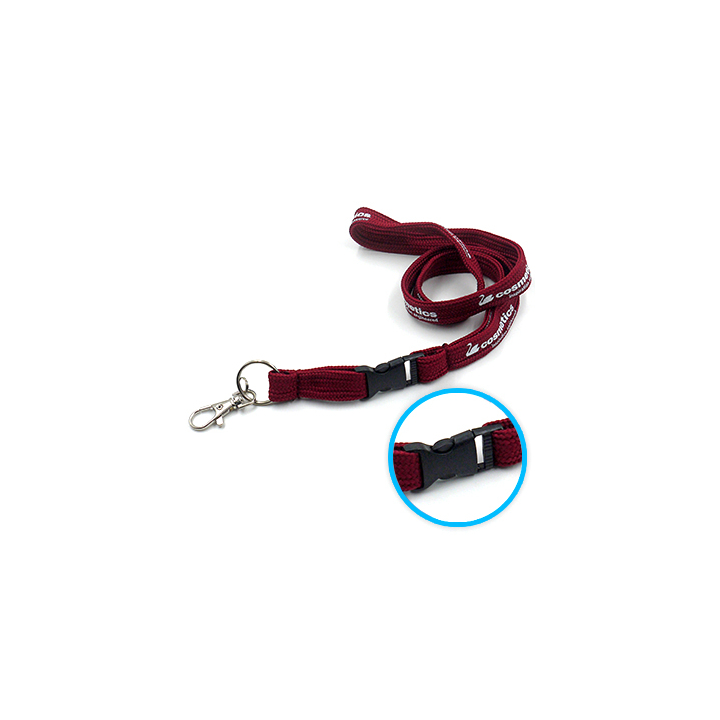 Tubular lanyards + plastic buckle