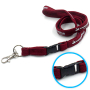Tubular lanyards + plastic buckle