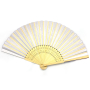 Custom Paper Hand Fan with Bamboo Handle