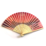 Custom Fabric Hand Fan with Bamboo Handle