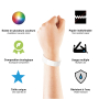 Custom Tyvek Wristbands with White Print