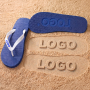 Custom Color Flip-Flops with an Engraved Sole Logo
