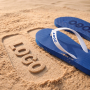 Custom Color Flip-Flops with an Engraved Sole Logo